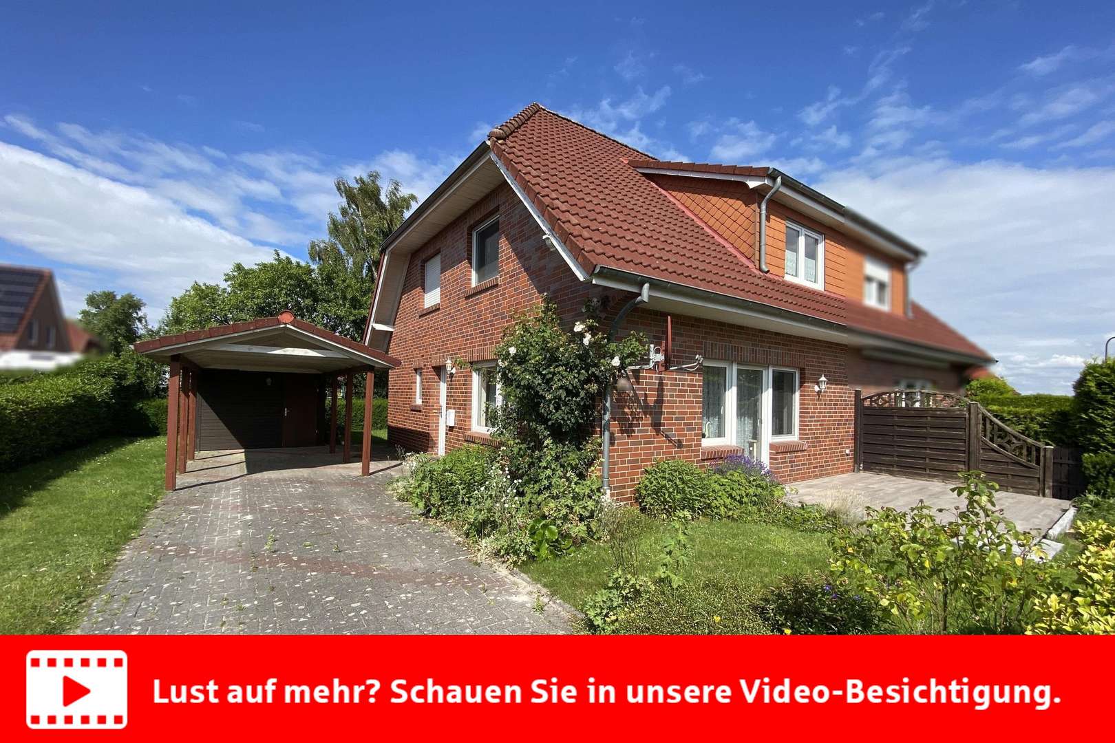 Seitliche Frontansicht Seitliche Frontansicht - Doppelhaushälfte in 26409 Wittmund mit 93m² kaufen