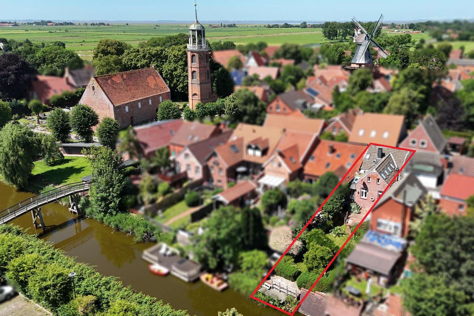 Rückansicht - Reihenmittelhaus in 26844 Jemgum mit 70m² kaufen