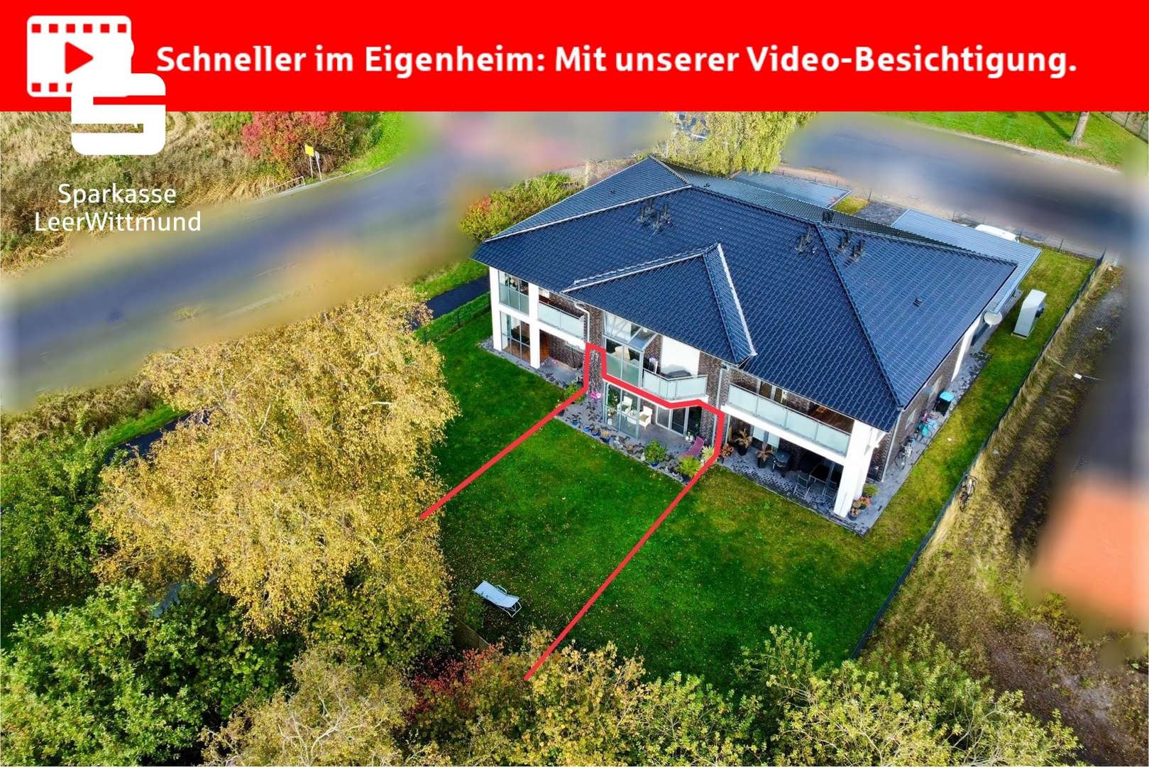 Vogelperspektive Vogelperspektive - Erdgeschosswohnung in 26789 Leer mit 60m² kaufen