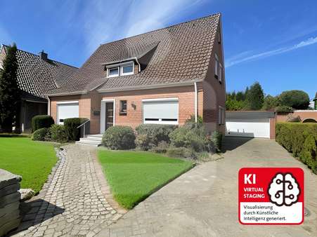 Hof mit Garage und Eingang - Einfamilienhaus in 27239 Twistringen mit 135m² kaufen