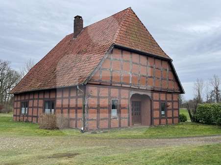 Außenansicht Altenteil - Resthof in 49453 Barver mit 200m² kaufen