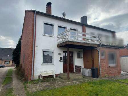 Hausrückseite - Doppelhaushälfte in 27383 Scheeßel mit 96m² kaufen