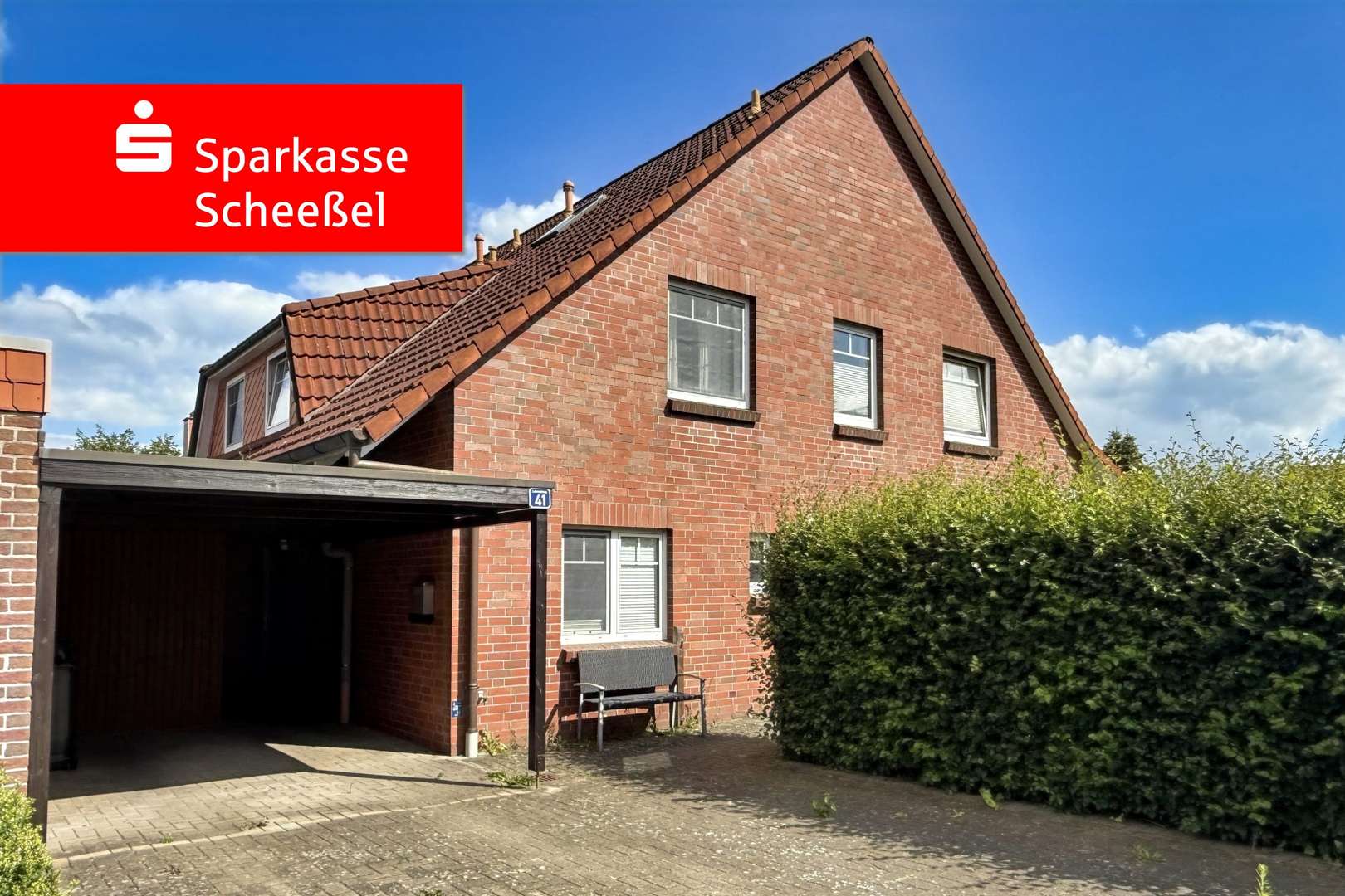 Straßenansicht Straßenansicht - Doppelhaushälfte in 27383 Scheeßel mit 119m² kaufen