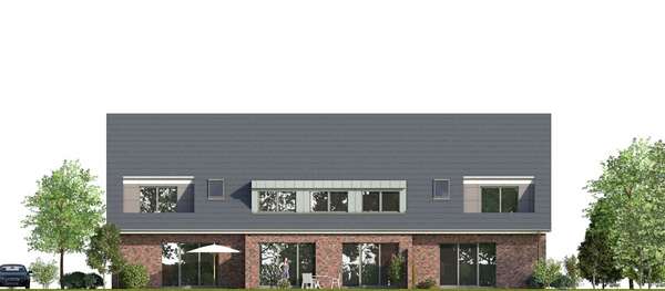 Gartenansicht direkt - Dachgeschosswohnung in 27389 Fintel mit 83m² günstig kaufen