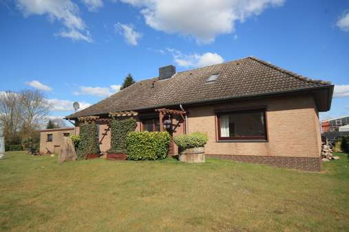 West-Ansicht auf das Haus - Einfamilienhaus in 27337 Blender mit 118m² kaufen