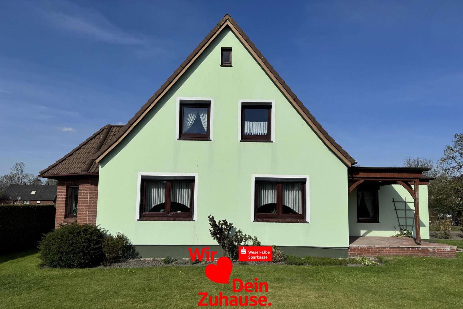 Garten-/Giebelansicht - Einfamilienhaus in 27639 Wurster Nordseeküste mit 129m² kaufen