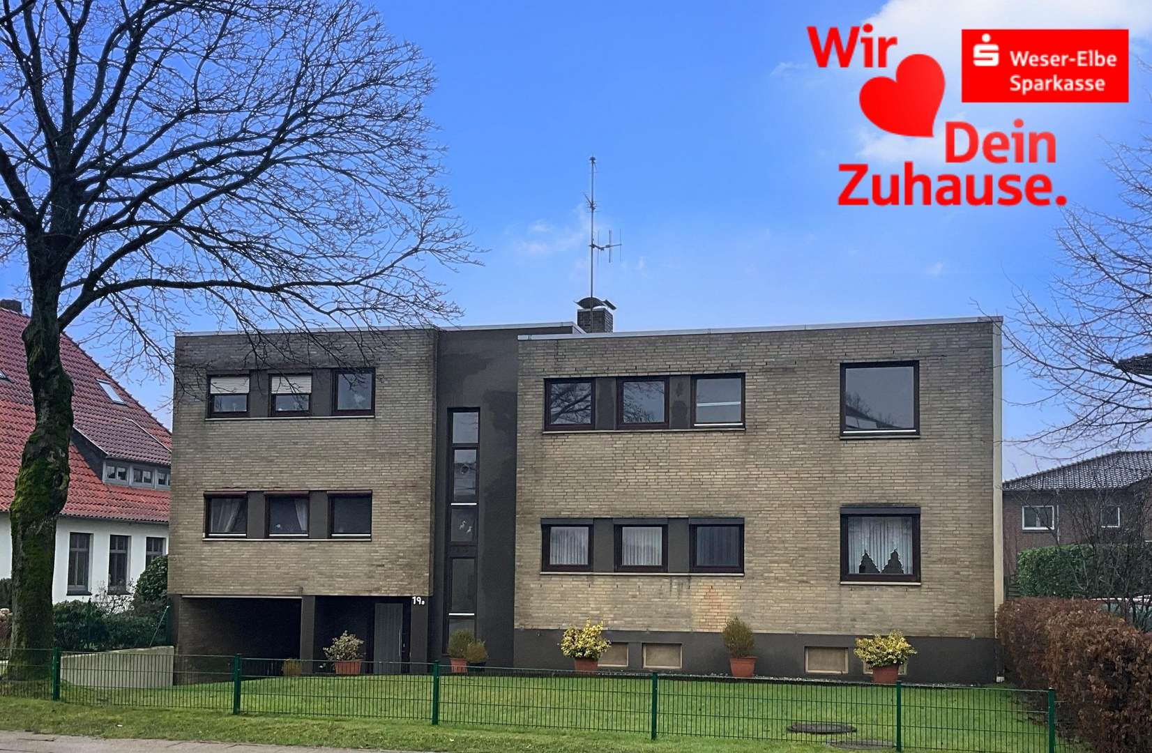 Vorderansicht - Erdgeschosswohnung in 27619 Schiffdorf mit 82m² kaufen