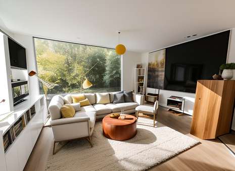 Beispiel-Wohnzimmer - Doppelhaushälfte in 27574 Bremerhaven mit 62m² kaufen