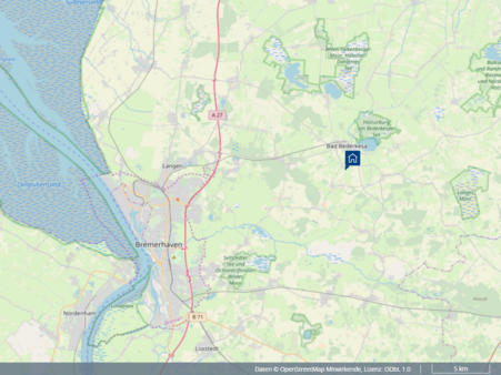 Übersichtskarte - Grundstück in 27624 Geestland mit 25103m² kaufen