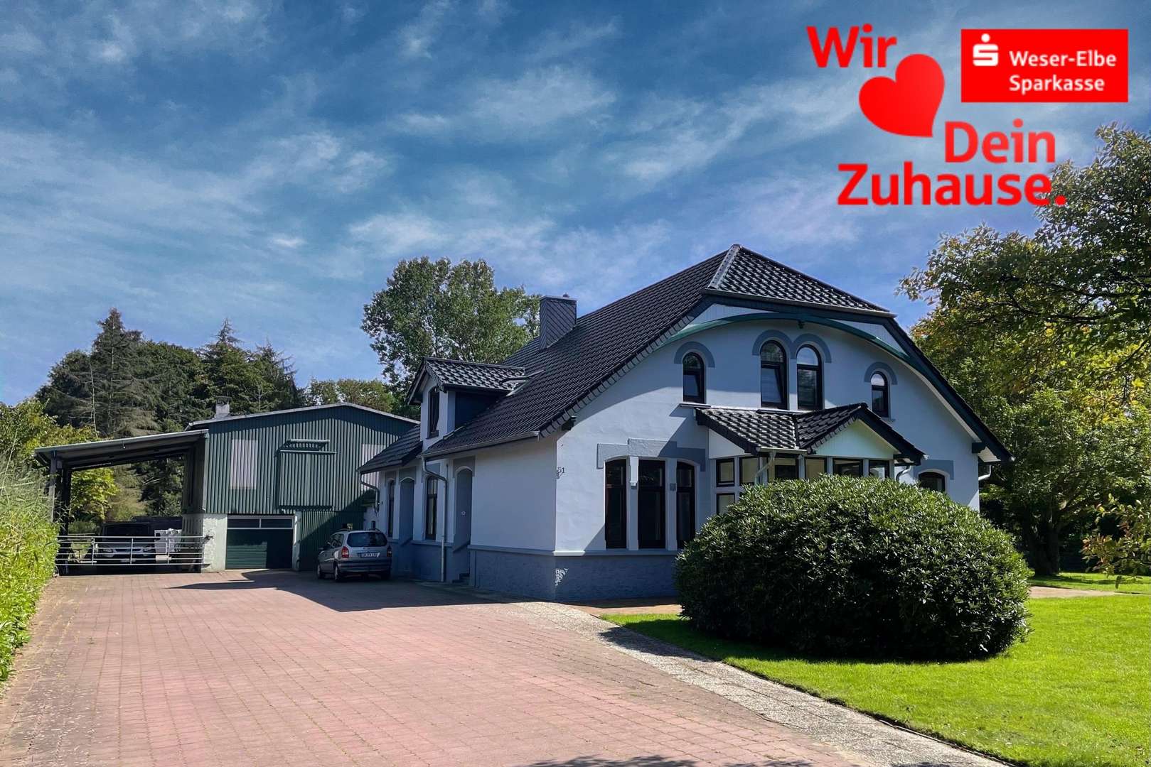 Straßenansicht - Zweifamilienhaus in 27639 Wurster Nordseeküste mit 262m² kaufen