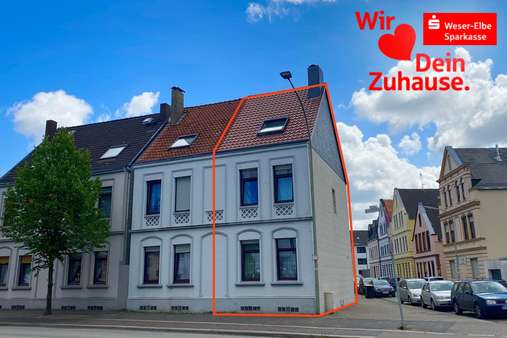 Straßenansicht - Maisonette-Wohnung in 27576 Bremerhaven mit 115m² günstig kaufen