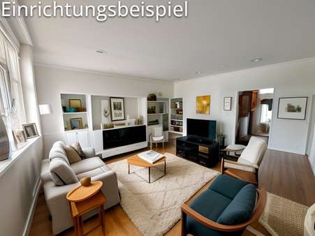 Wohnzimmer Beispiel - Etagenwohnung in 27570 Bremerhaven mit 76m² kaufen