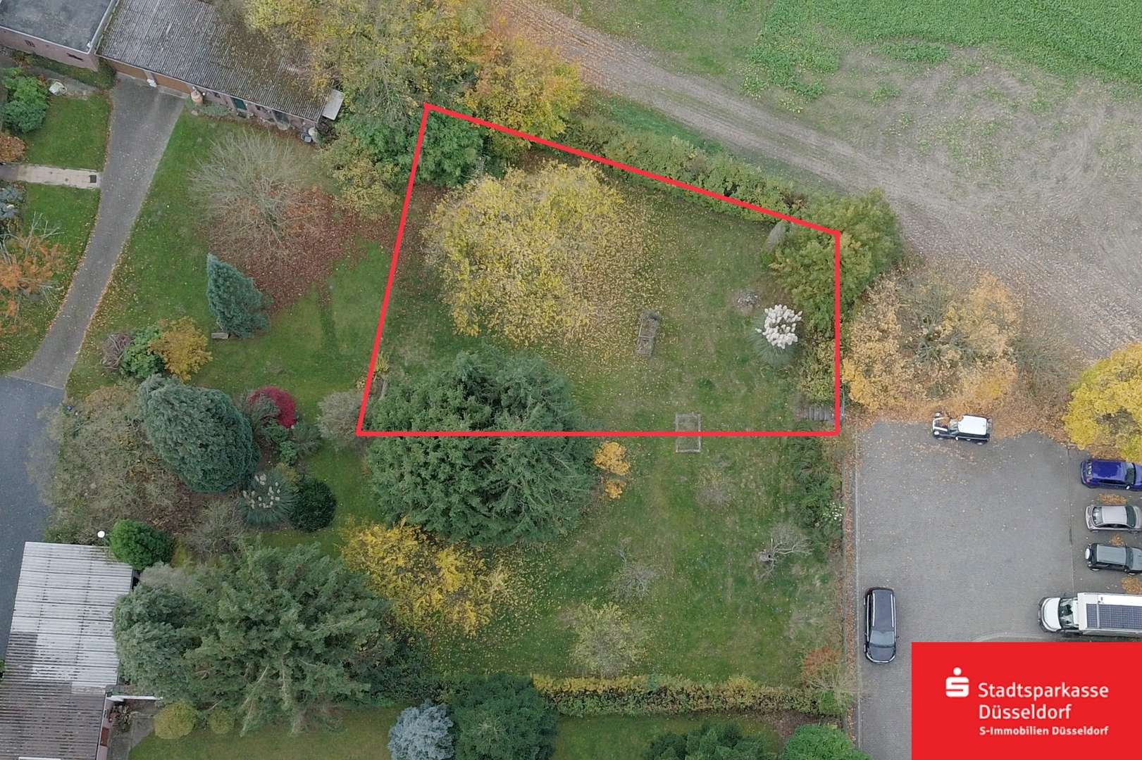 Drohnenaufnahme Drohnenaufnahme - Grundstück in 40885 Ratingen mit 450m² kaufen