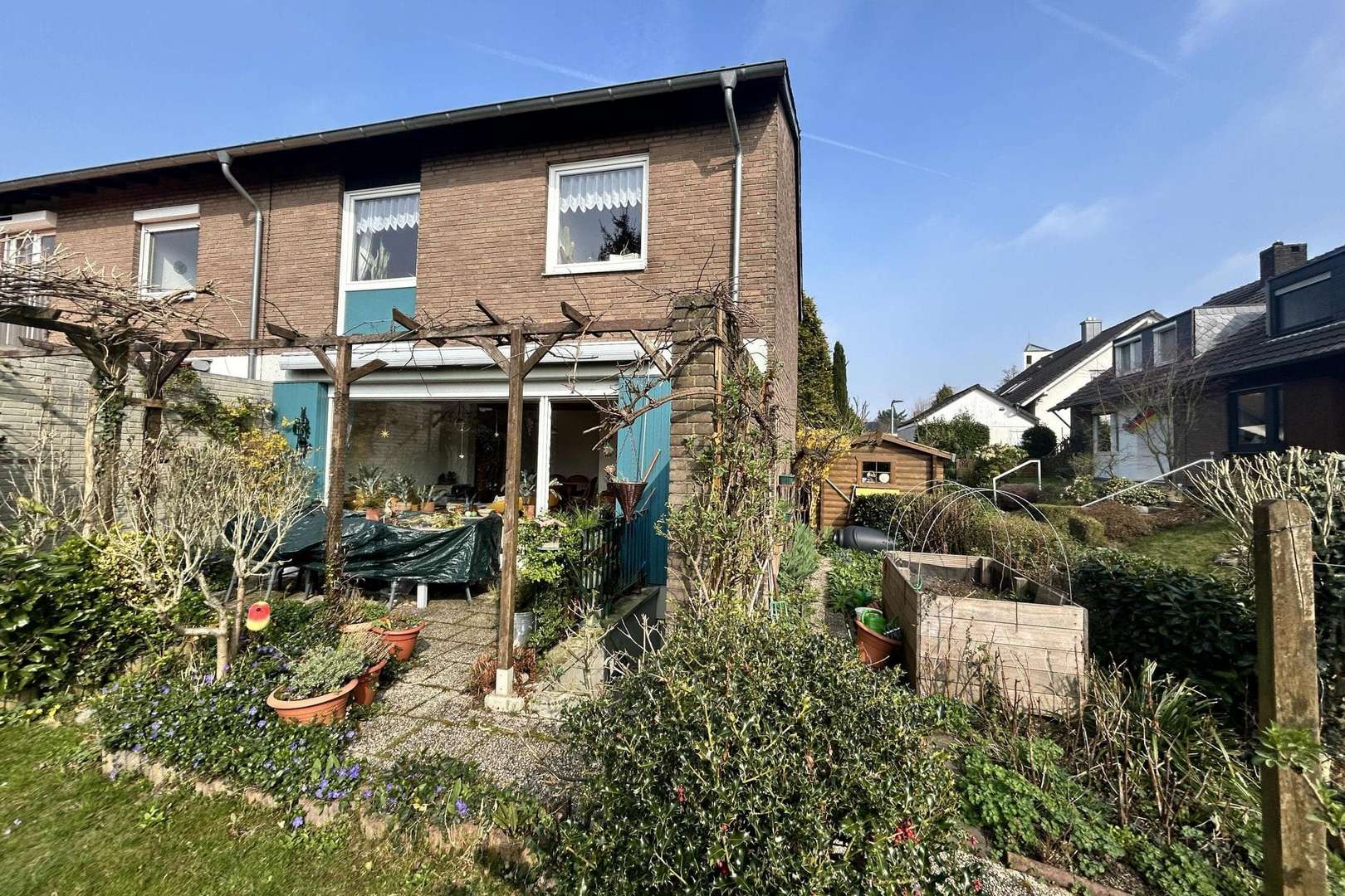 Blick vom Garten - Reihenendhaus in 40822 Mettmann mit 103m² kaufen