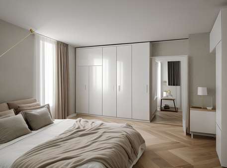 Schlafzimmer - visualisiert - Maisonette-Wohnung in 42781 Haan mit 166m² kaufen
