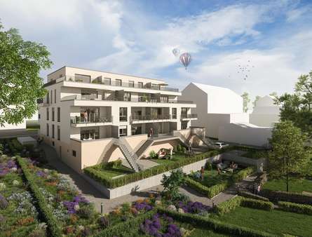 Hinteransicht - Visualisierung - Etagenwohnung in 42657 Solingen mit 74m² mieten