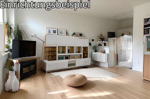Wohnzimmer (Gestaltungsbeispiel) - Reihenmittelhaus in 41470 Neuss mit 128m² kaufen