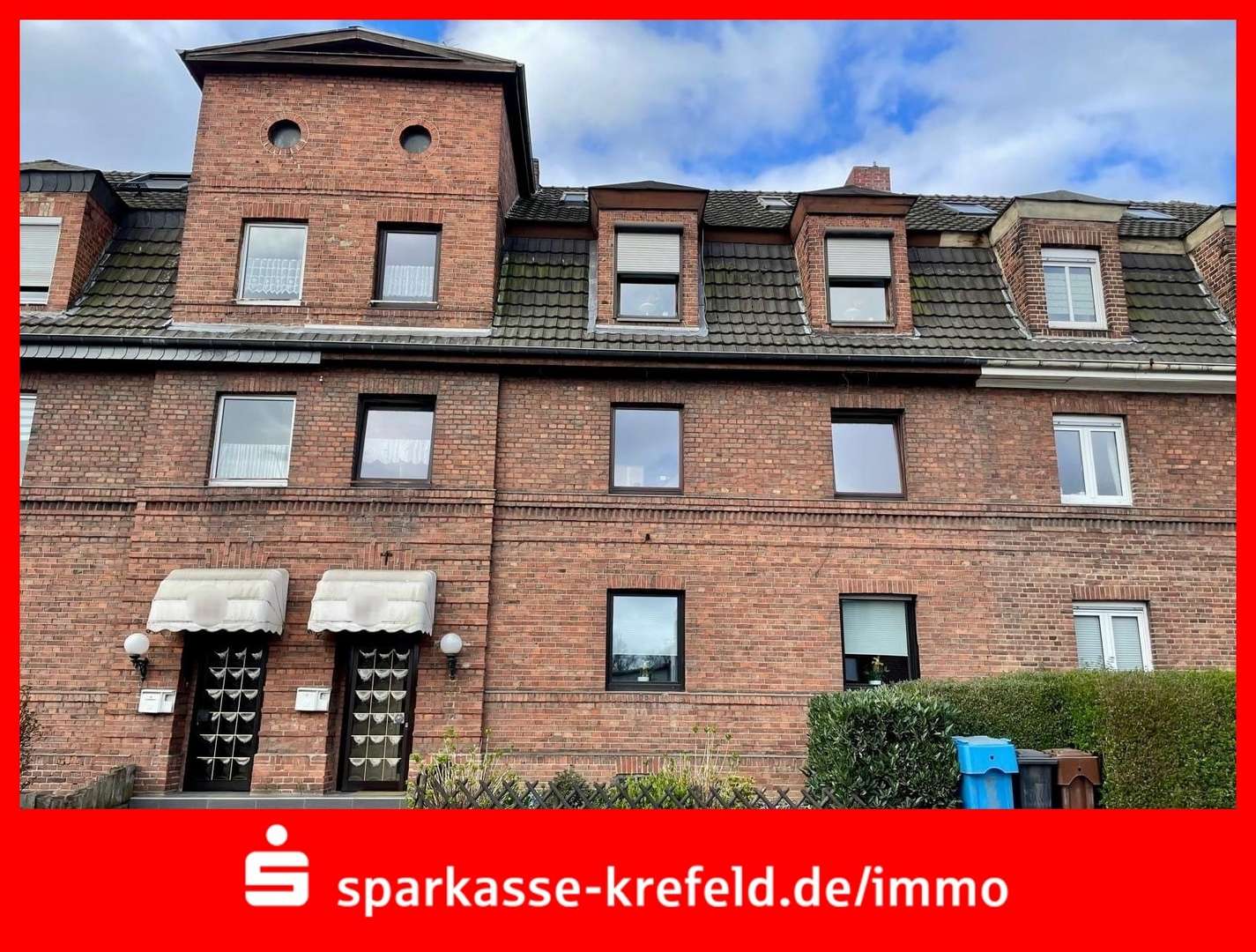 Frontansicht - Zwangsversteigerung Etagenwohnung in 47809 Krefeld mit 69m² kaufen