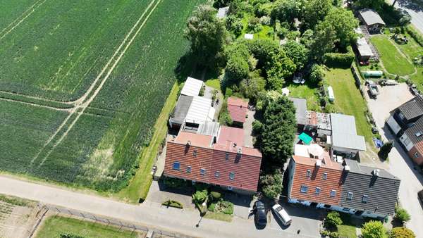 Drohnenansicht - Doppelhaushälfte in 47647 Kerken mit 115m² kaufen