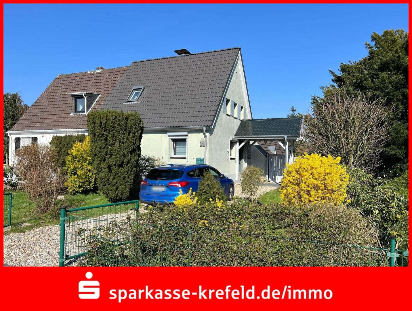 Front - Doppelhaushälfte in 47809 Krefeld mit 122m² kaufen