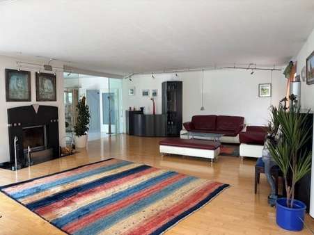 Wohnraum mit Glastürdurchgang Wohnraum mit Glastürdurchgang - Einfamilienhaus in 47906 Kempen mit 315m² kaufen