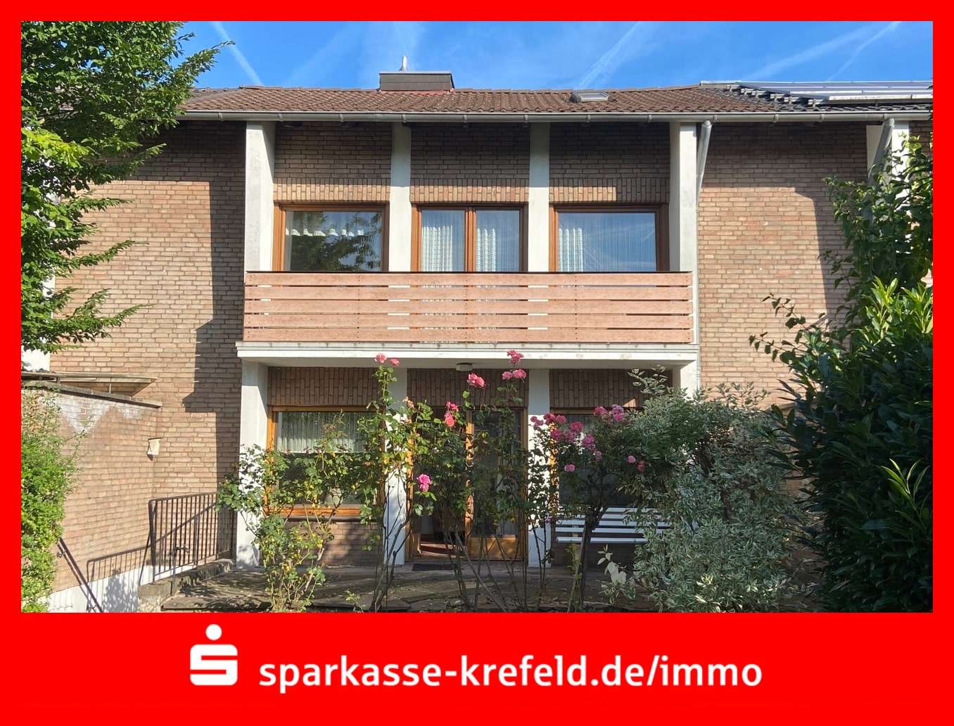 Gartenansicht - Reihenmittelhaus in 47800 Krefeld mit 106m² günstig kaufen