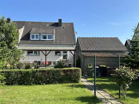 Rückansicht Rückansicht - Doppelhaushälfte in 47533 Kleve mit 120m² kaufen