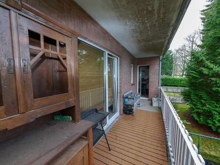 Balkon zur Küche bzw. zum Schlafzimmer - Erdgeschosswohnung in 47533 Kleve mit 90m² kaufen