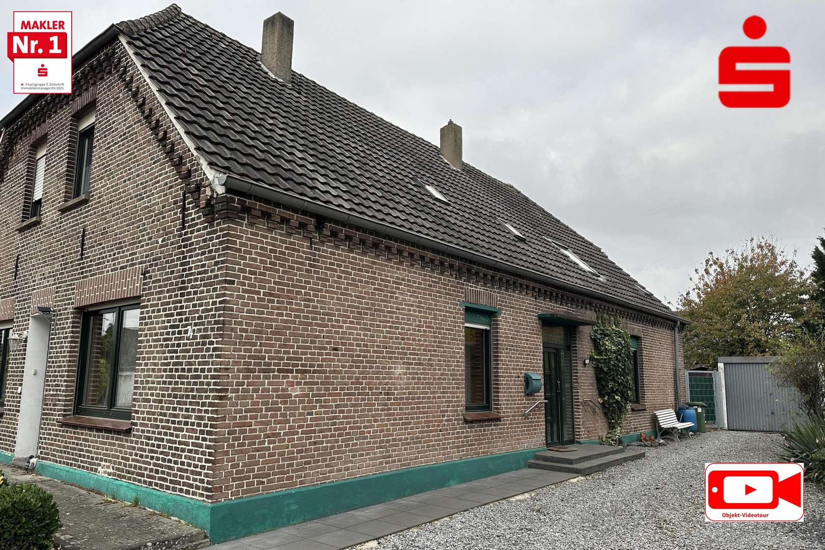 Seitenansicht - Doppelhaushälfte in 47533 Kleve mit 92m² kaufen