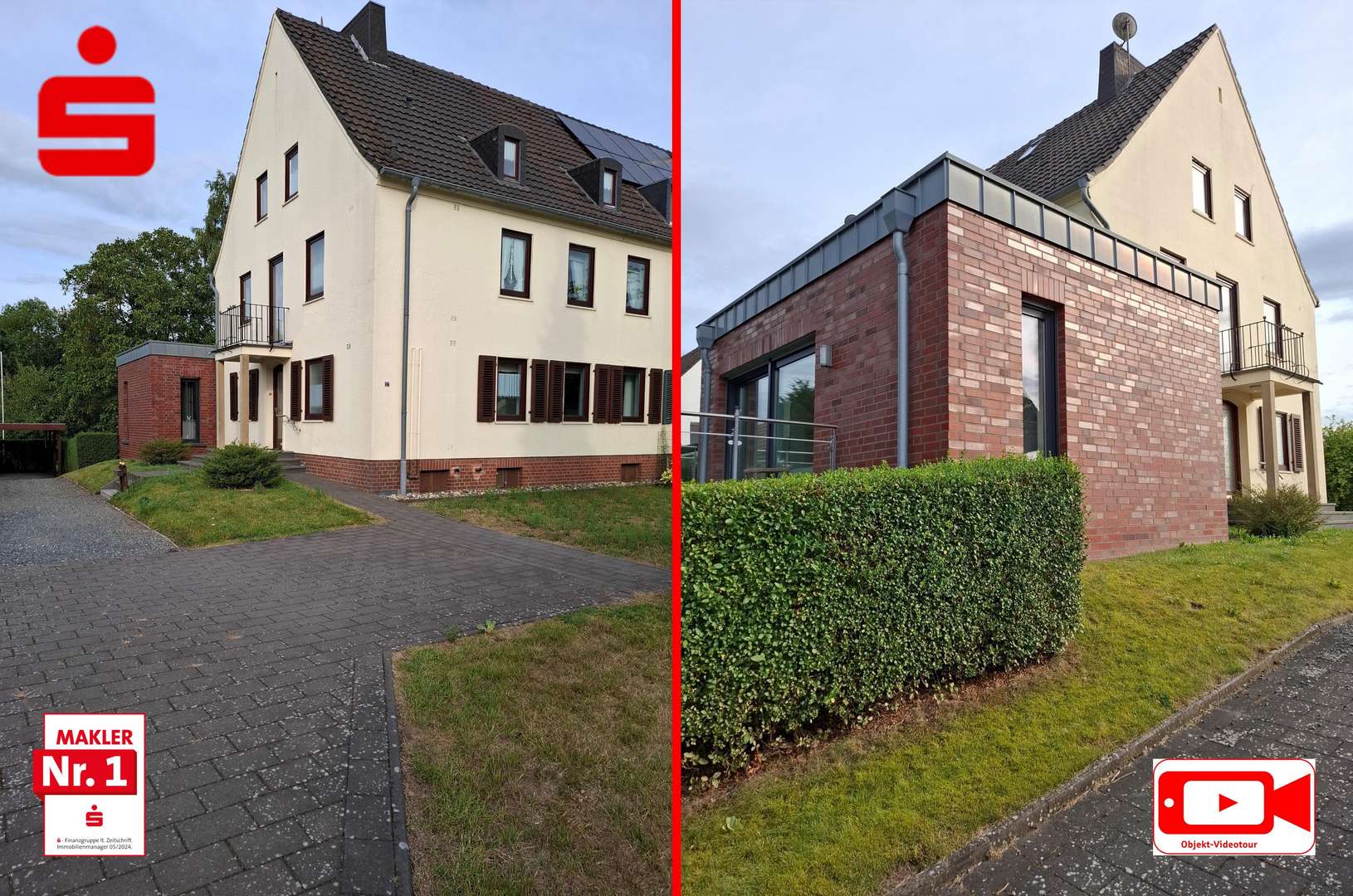 Front- und Seitenansicht Front- und Seitenansicht - Doppelhaushälfte in 47559 Kranenburg mit 147m² kaufen