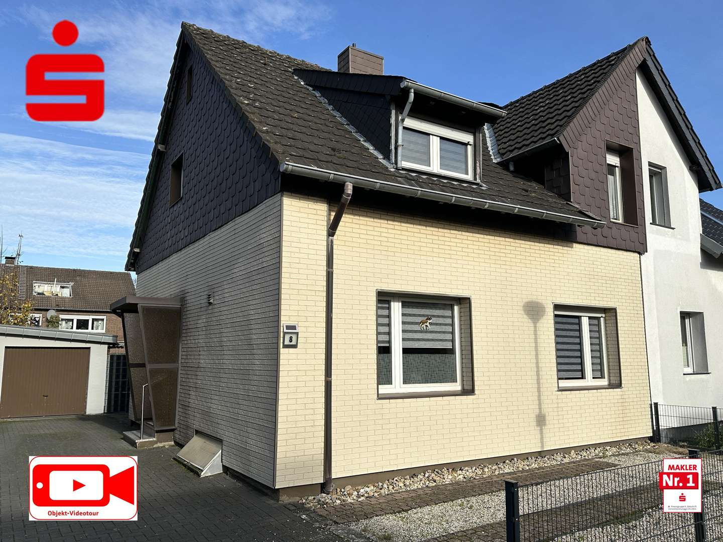 Seitenansicht Seitenansicht - Doppelhaushälfte in 47533 Kleve mit 123m² kaufen