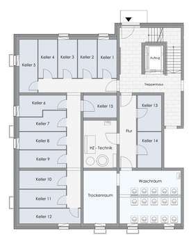 Keller - Wohnung in 42553 Velbert mit 97m² günstig kaufen