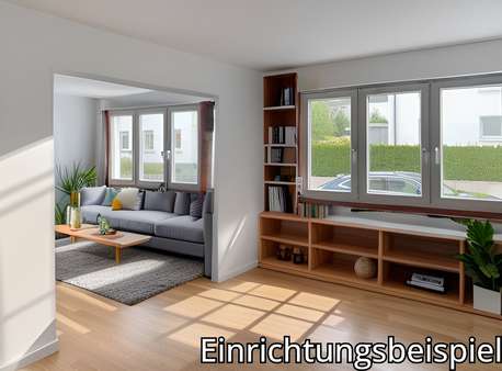 Wohnzimmer Erdgeschoss - Zweifamilienhaus in 42477 Radevormwald mit 145m² kaufen