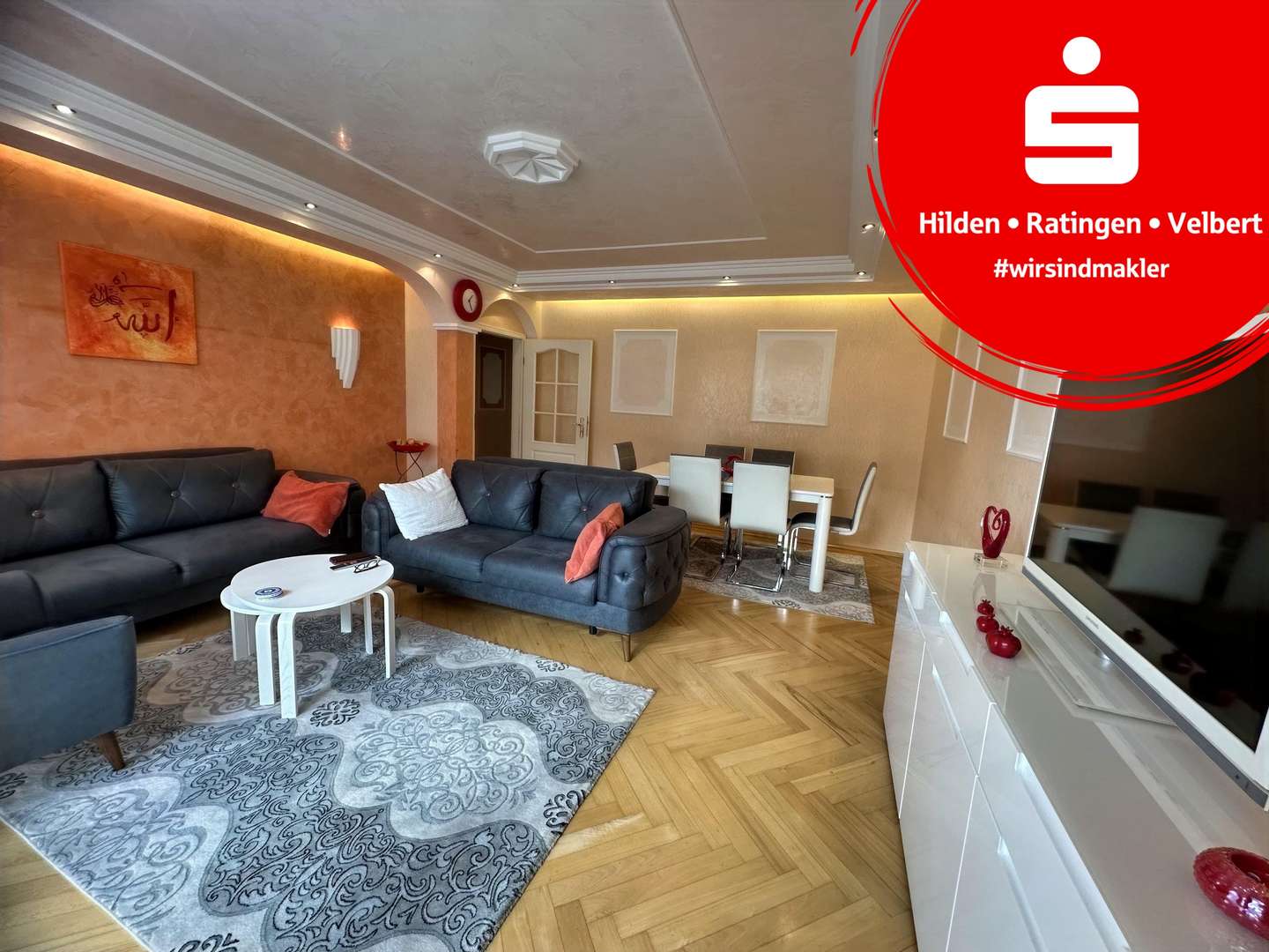 Wohnzimmer Wohnzimmer - Etagenwohnung in 40472 Düsseldorf mit 110m² kaufen
