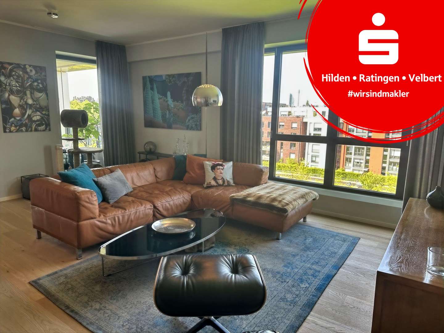 Wohnzimmer - Etagenwohnung in 40211 Düsseldorf mit 99m² kaufen