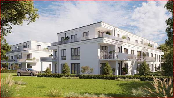 Seitenansicht Haus 1 - Erdgeschosswohnung in 47228 Duisburg mit 100m² günstig kaufen