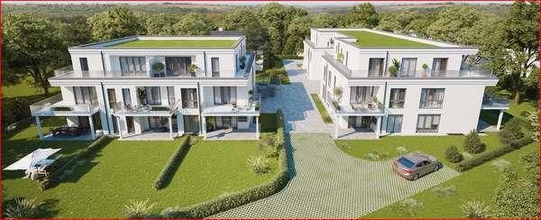 Gesamtansicht Rückseite - Penthouse-Wohnung in 47228 Duisburg mit 96m² günstig kaufen
