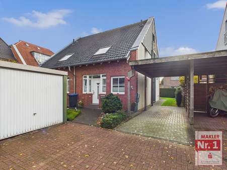 A Straßenansicht A Straßenansicht - Doppelhaushälfte in 46483 Wesel mit 113m² kaufen