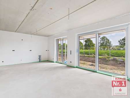 Wohn-Essraum mit offener Küche Haus Emscherweg 9 (1. Bauabschnitt) Wohn-Essraum mit offener Küche Haus Emscherweg 9 (1. Bauabschnitt) - Erdgeschosswohnung in 46487 Wesel mit 91m² kaufen