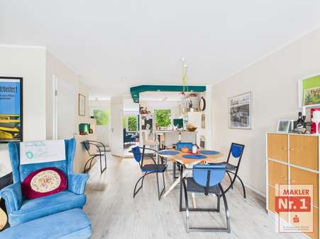EG Essbereich - Blick Richtung Küche - Maisonette-Wohnung in 46483 Wesel mit 97m² kaufen