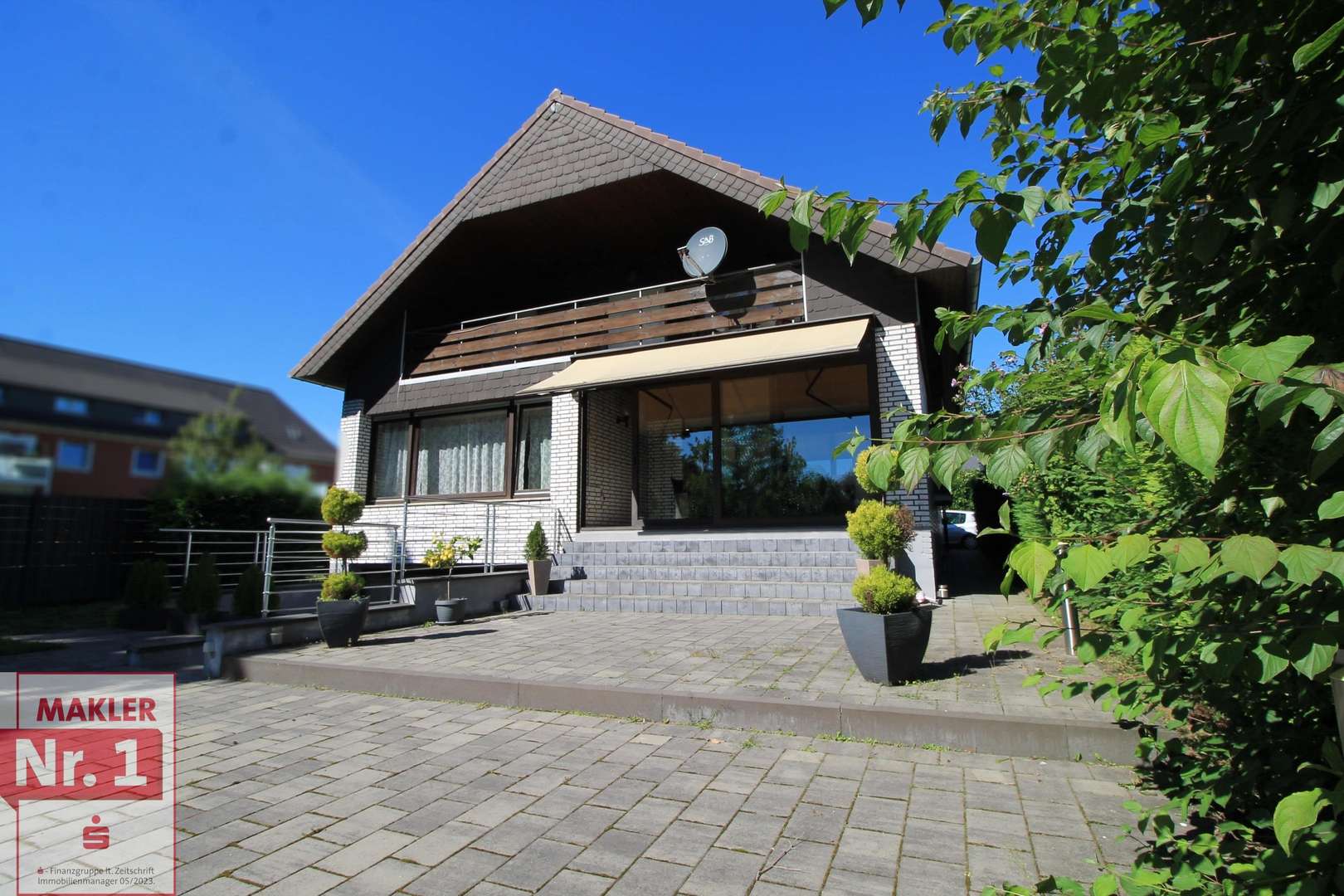 Ansicht von der Terrasse - Einfamilienhaus in 46539 Dinslaken mit 187m² kaufen