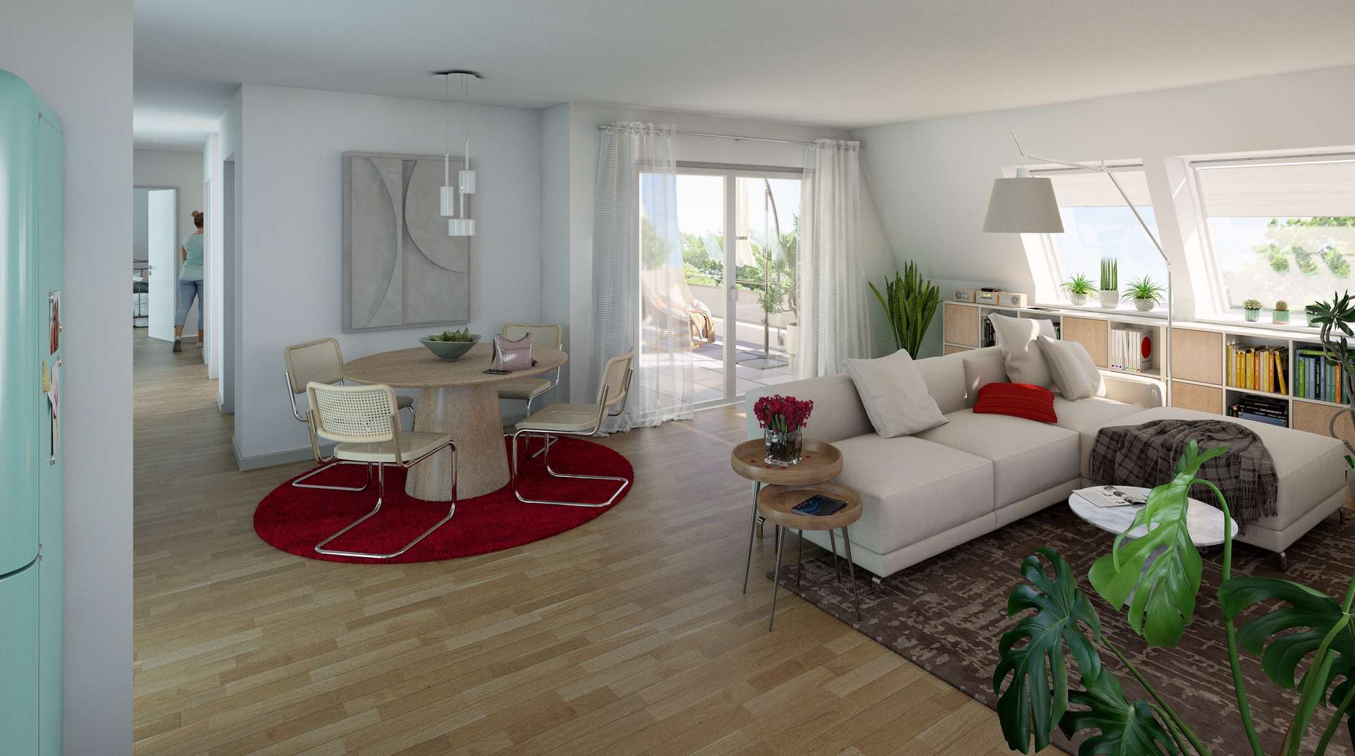 Bsp. Innenvisualisierung Bsp. Innenvisualisierung - Dachgeschosswohnung in 45357 Essen mit 110m² kaufen