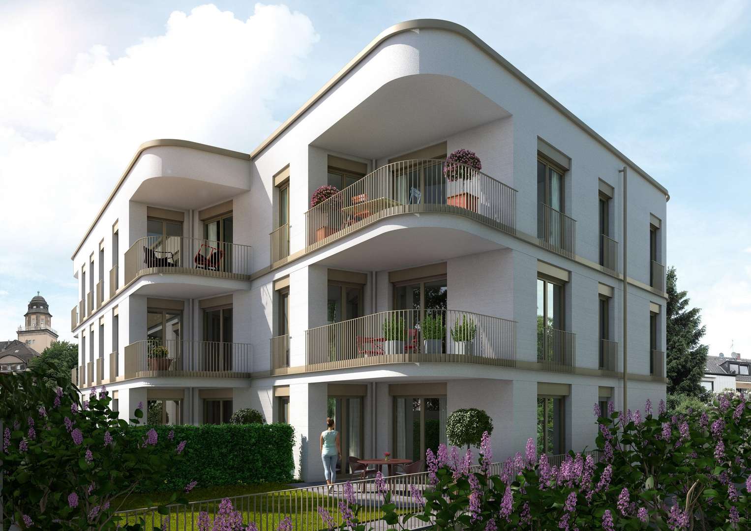 Visualisierung Bsp. Gartenseite - Erdgeschosswohnung in 45133 Essen mit 99m² kaufen