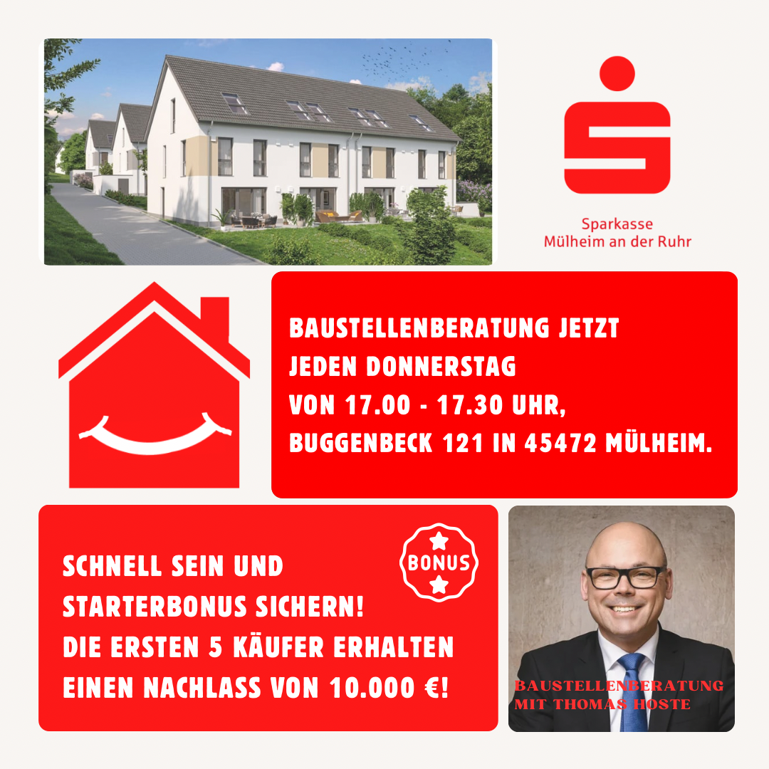Donnerstags Baustellenberatung - Reihenmittelhaus in 45472 Mülheim mit 141m² kaufen