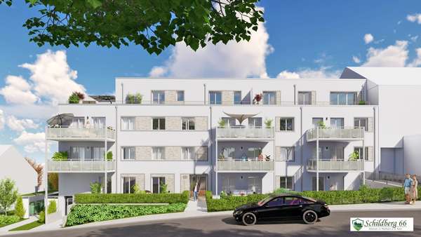 Schildberg_Eingangsseite 01mit Logo Schildberg_Eingangsseite 01mit Logo - Erdgeschosswohnung in 45475 Mülheim mit 69m² kaufen