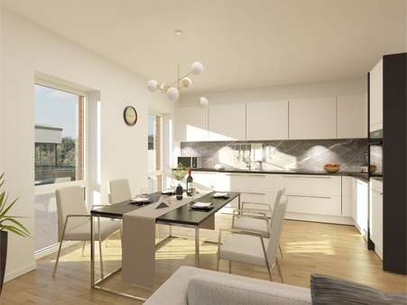Küche - Erdgeschosswohnung in 46119 Oberhausen mit 96m² günstig kaufen