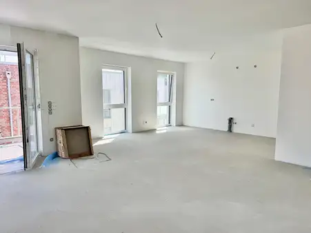 schlüsselfertiger Neubau -barrierearme Etagenwohnung mit Balkon und zwei Tiefgaragenstellplätzen