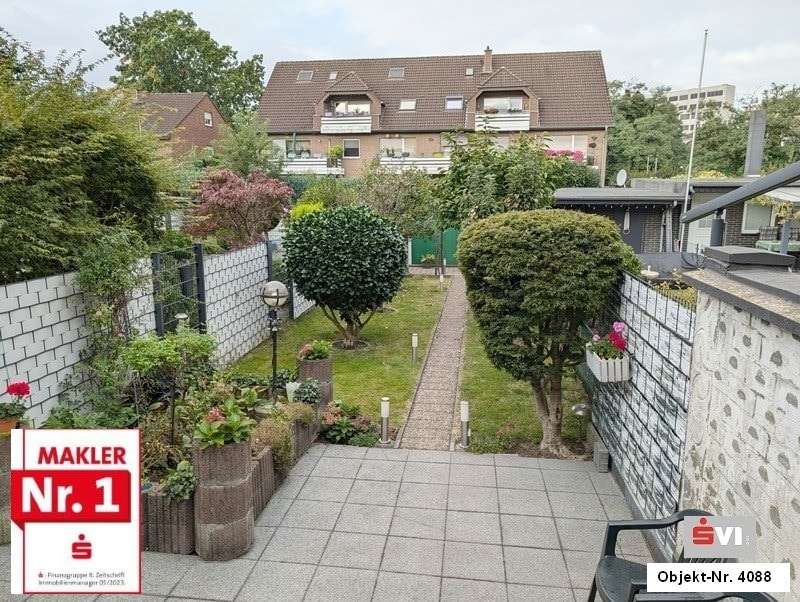 Gartenansicht - Reihenmittelhaus in 46049 Oberhausen mit 64m² kaufen