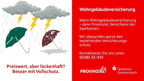 Teaser Wohngebäudeversicherung Teaser Wohngebäudeversicherung - Ladenlokal in 51674 Wiehl mit 98m² kaufen