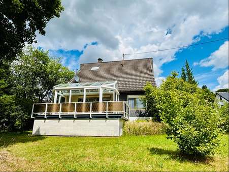 Seitenansicht Wintergarten Seitenansicht Wintergarten - Einfamilienhaus in 51588 Nümbrecht mit 148m² kaufen